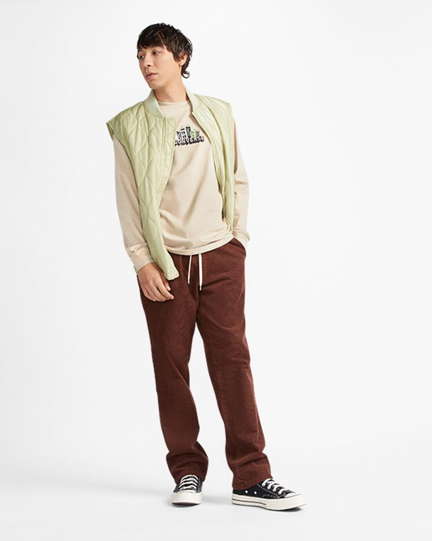 Men's Converse Spring Up Graphic T-Shirts Grey | AU 1E043H